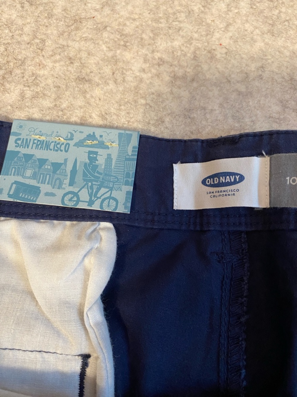 NWT Four (4) Pairs Bermuda Shorts - Talbots (2), Lands' End & Old Navy - size 10 - Picture 11 of 11